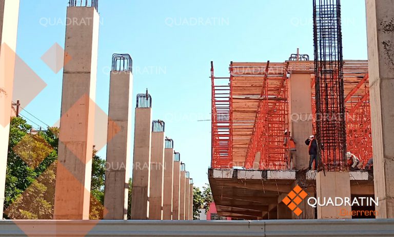 Lluvias y sismos no detienen remodelación del Centro Histórico de Iguala