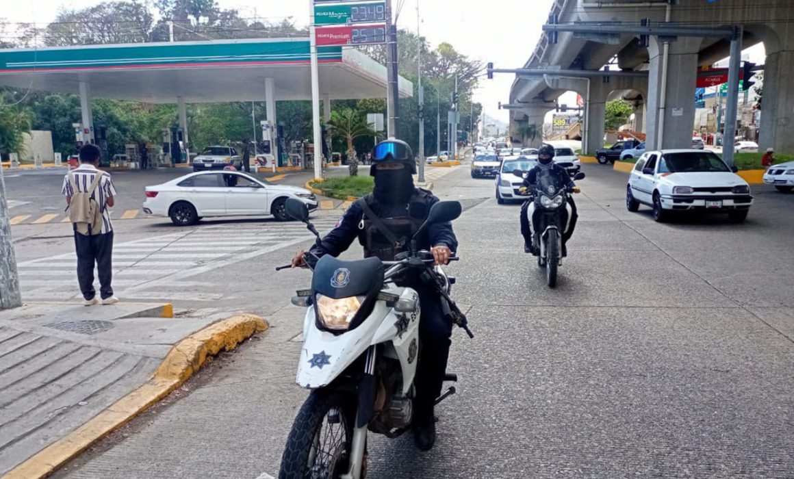 Vigila Policía Estatal calles de Acapulco Chilpancingo Iguala y Taxco