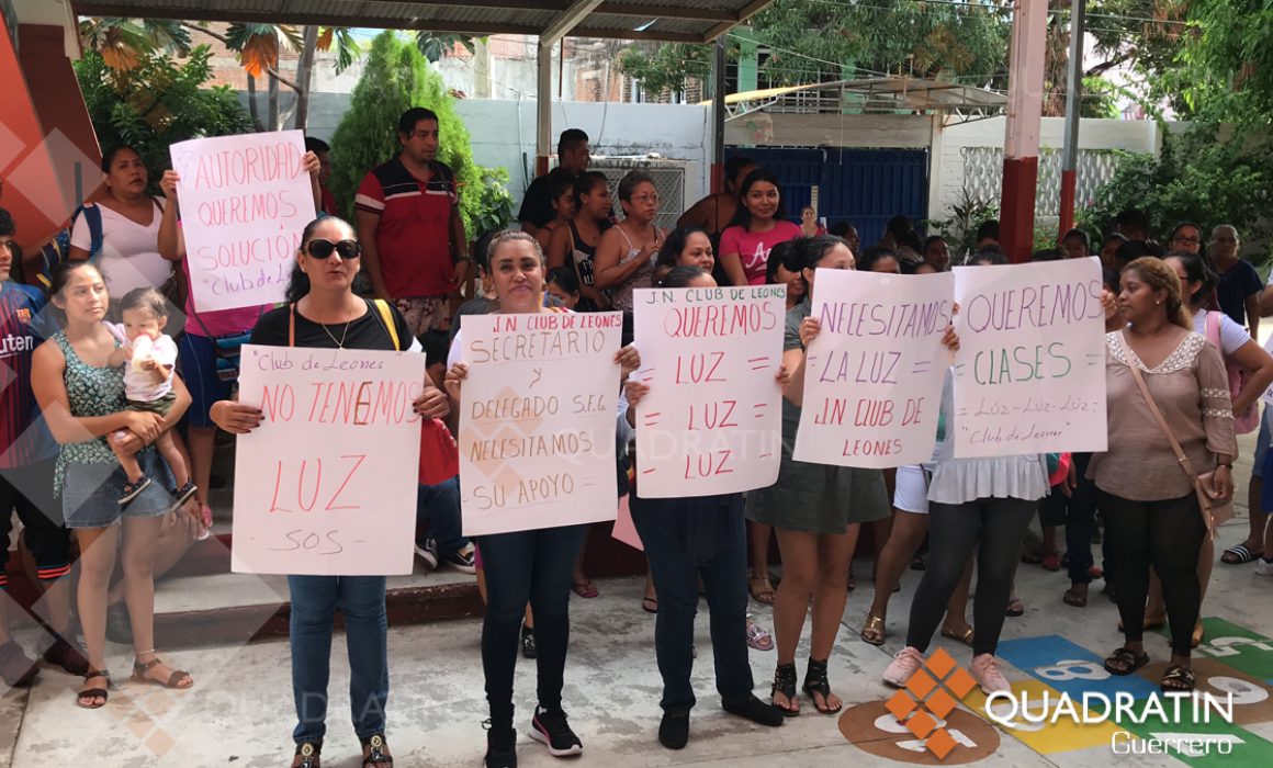 Kínder de Acapulco no regresa a clases por falta de electricidad