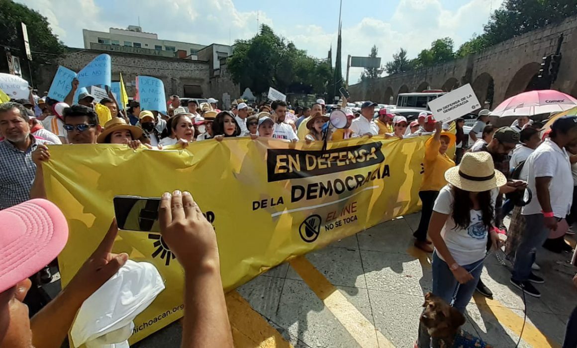 Inicia La Marcha El INE No Se Toca En Morelia