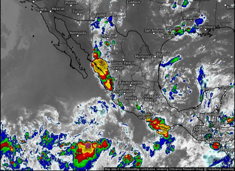 Alerta PC por pronóstico de lluvias por zona de baja presión en Guerrero