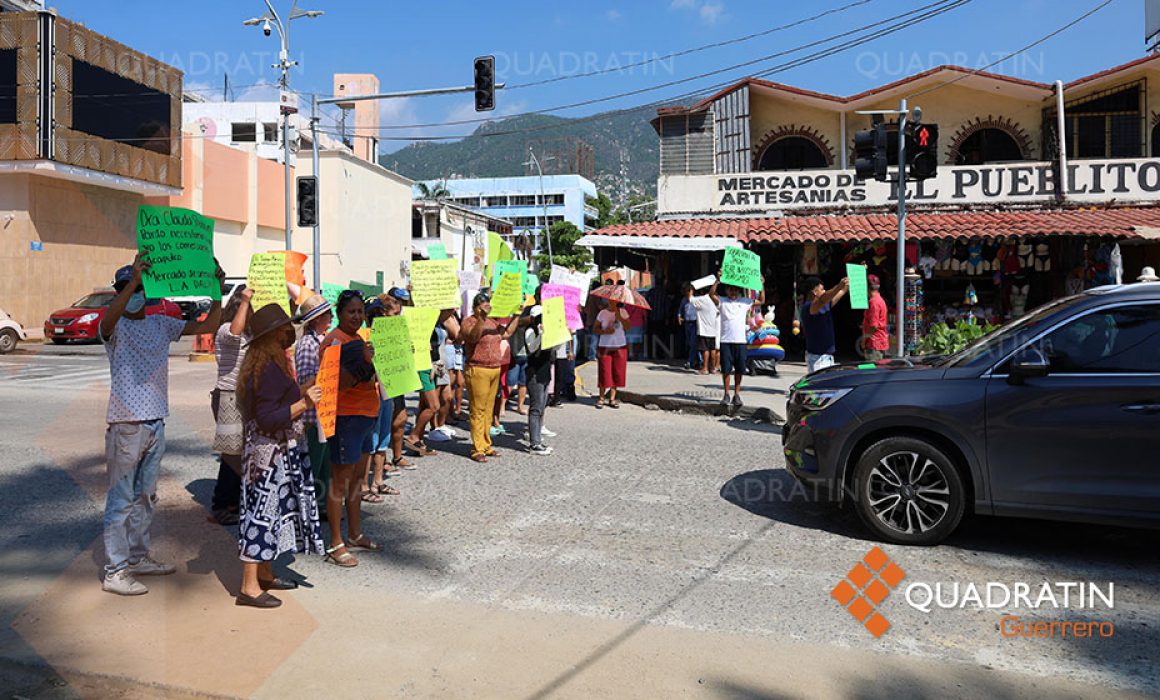 Bloquean comerciantes la Costera de Acapulco para exigir censo ...