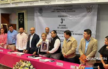 Llega al Congreso de Guerrero el tercer Informe de Evelyn Salgado