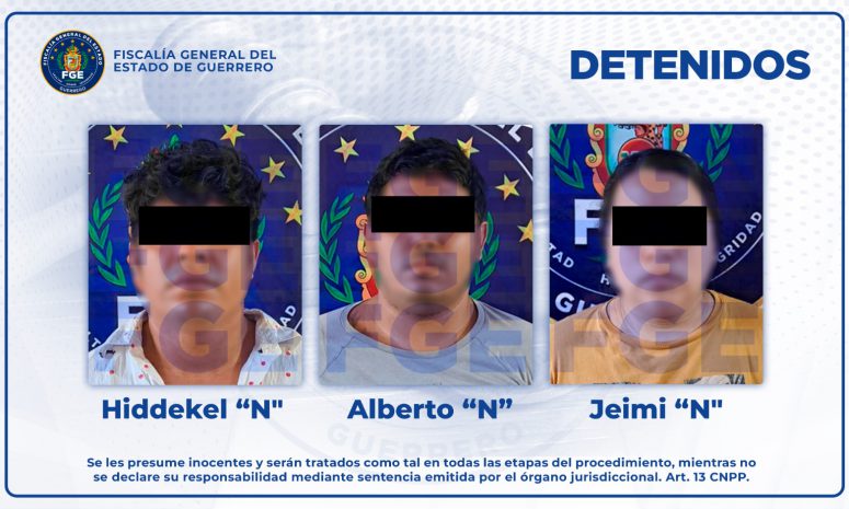 Caen 2 hombres y una mujer con 50 dosis de cristal en Zihuatanejo