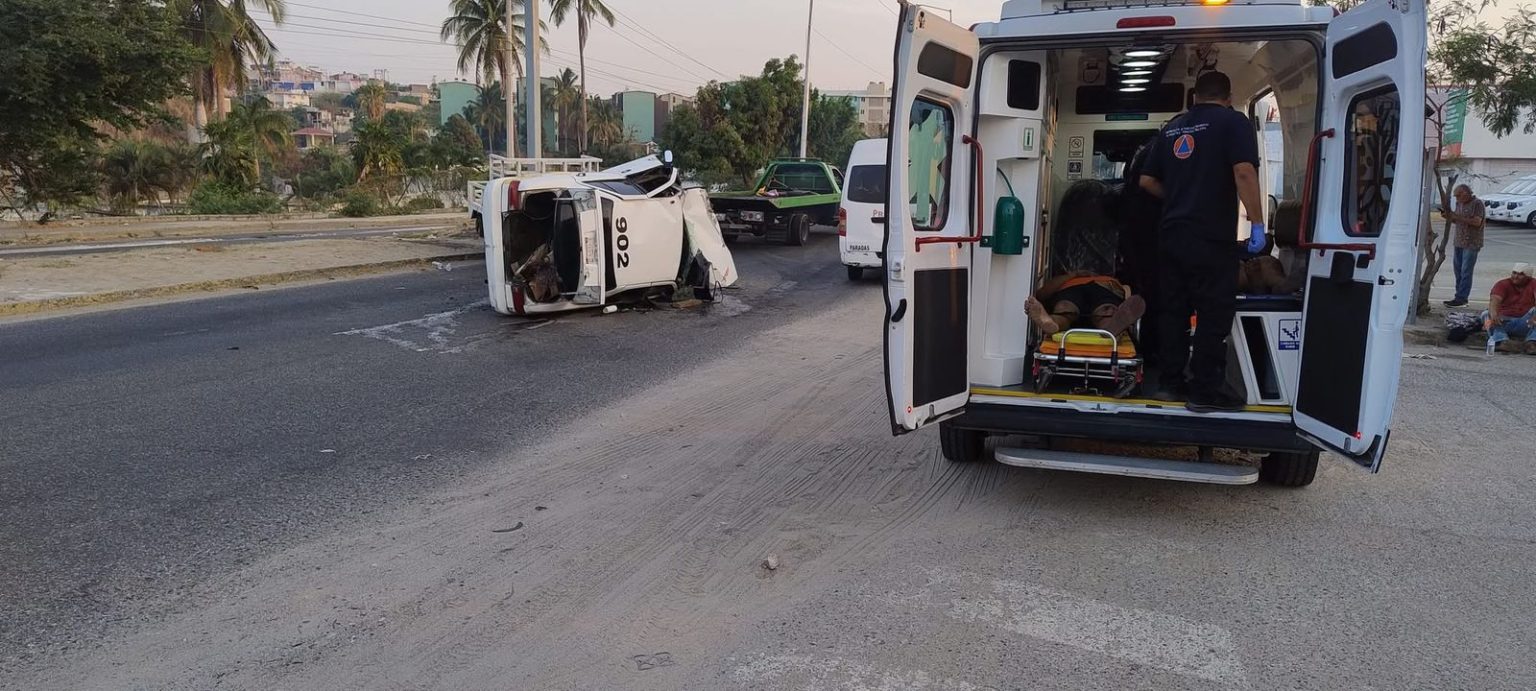 Deja 3 lesionados un choque entre taxi y una camioneta en Acapulco ...