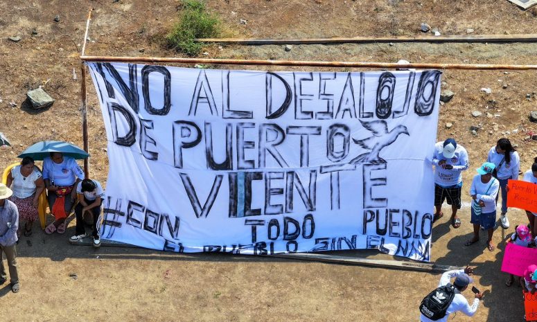 Piden respaldo de senadores los defensores de Puerto Vicente Guerrero