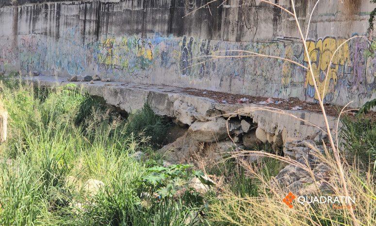 Hay casas a punto de colapsar en el río El Camarón de Acapulco