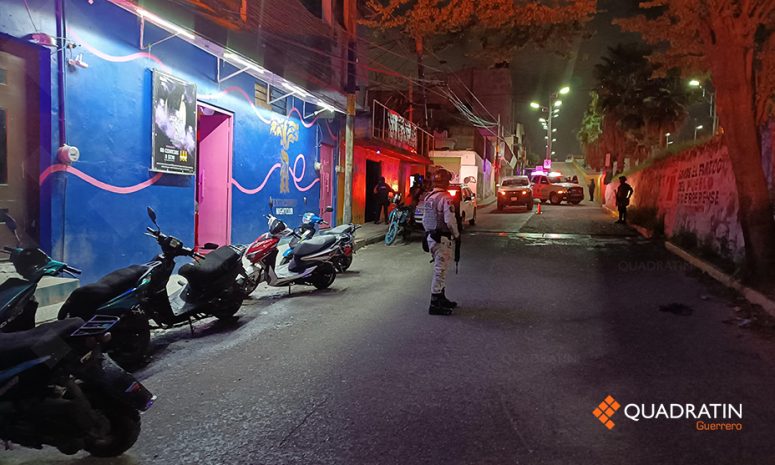 Ataque armado en un bar deja un muerto y una herida en Chilpancingo