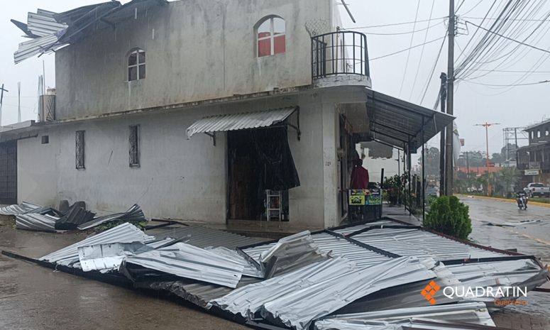 Huracán Erick causa severos daños en Ometepec