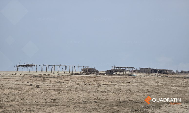 Sobreviven comerciantes de barra de Coyuca sólo con pesca tras Erick