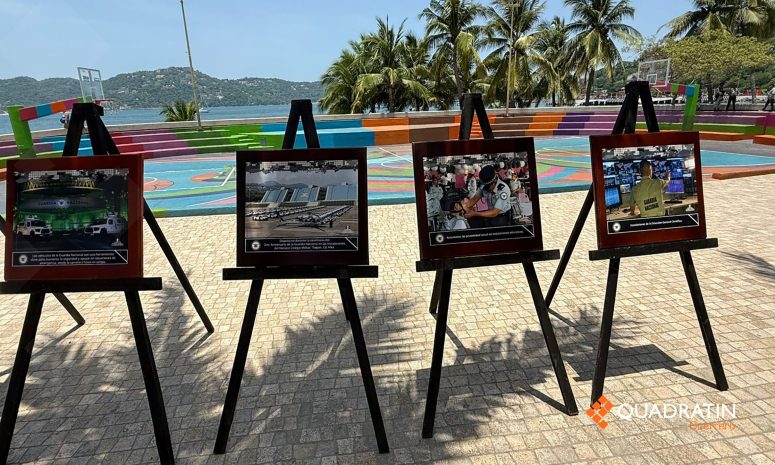 Monta la Guardia Nacional exposición fotográfica en Zihuatanejo