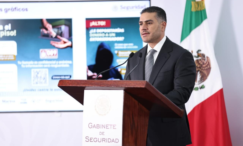 Informa Harfuch que Guerrero concentra el 5.9% de extorsiones en México