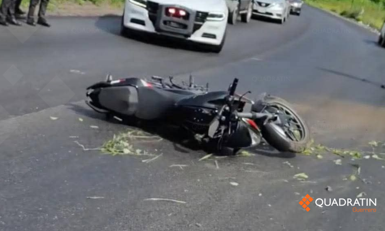Se accidenta motociclista en la carretera Acapulco-Zihuatanejo