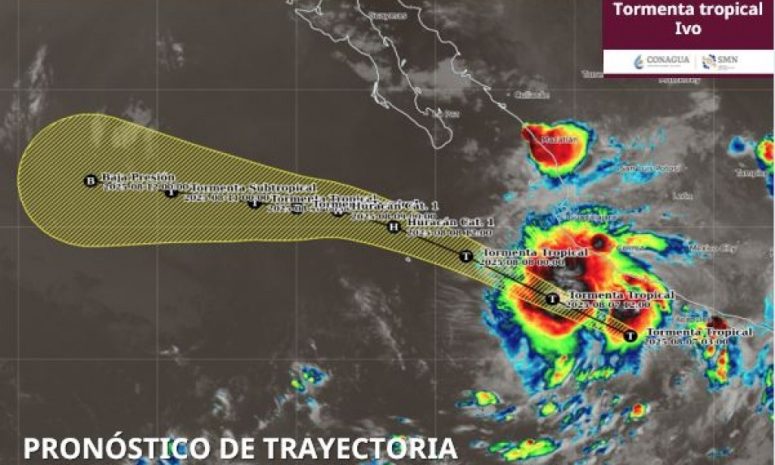 Tormenta tropical Ivo se aleja de Guerrero