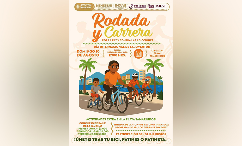 Celebra Gobierno de Acapulco Día de la Juventud con rodada y carrera ...