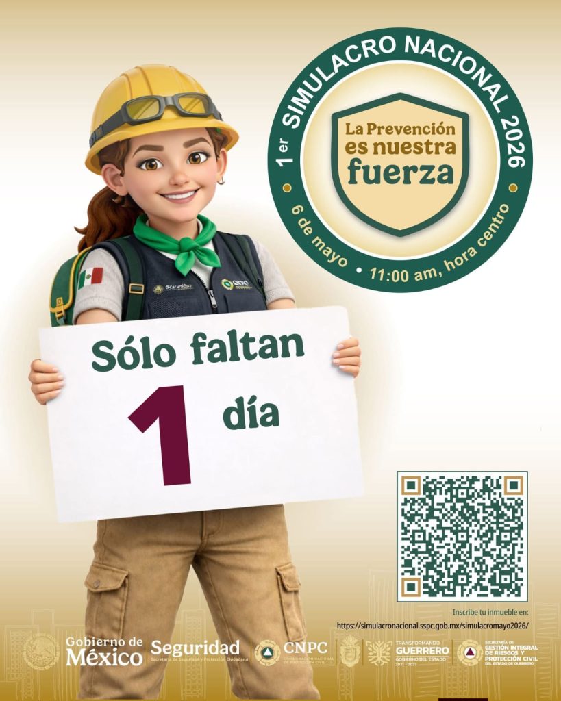 Llaman a participar en Primer Simulacro Nacional 2026 en Guerrero ...