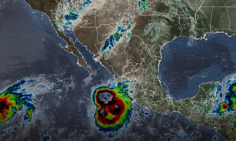 Se mueve el huracán Polo al sur de Manzanillo, Colima