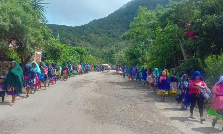 Marchan nahuas en Chilapa para exigir libertad de dirigentes del Cipog-Ez