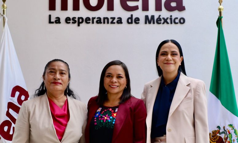 Ariadna Montiel sienta a Mojica con Abelina, quien sigue en rebeldía