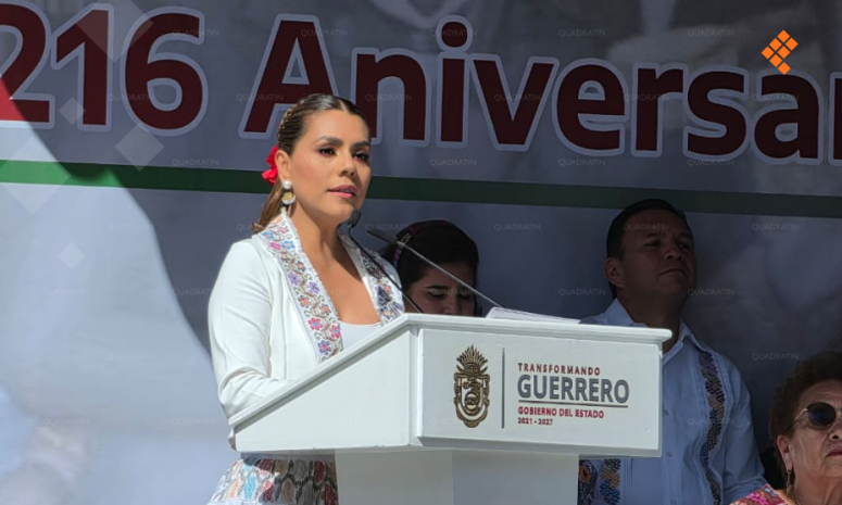 En Guerrero, la patria es primero y la soberanía dimana del pueblo: Evelyn