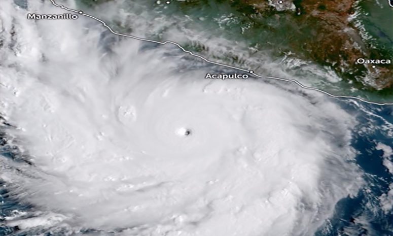 Se estaciona el poderoso huracán Polo y se intensifica aún más: SMN