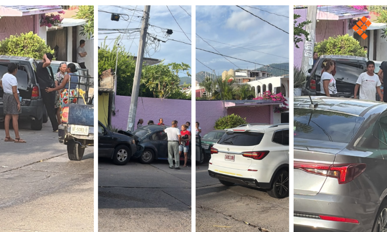 Provoca megacarambola camioneta sin frenos en Acapulco