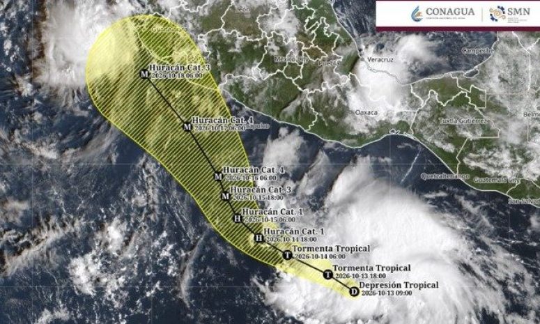 Alerta: Trudy podría ser huracán de categoría 4 justo frente a Acapulco