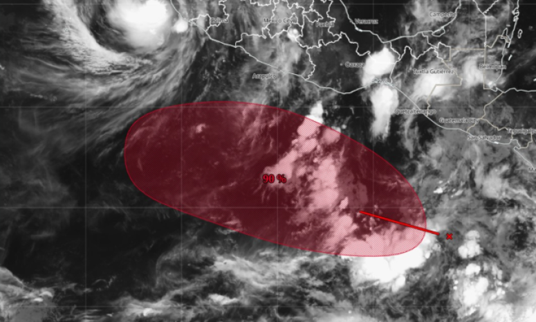 Ahora amenaza otra zona de baja presión; podría ser el huracán Trudy