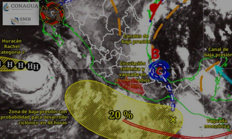Prevén lluvias de ligeras a moderadas este domingo en Guerrero