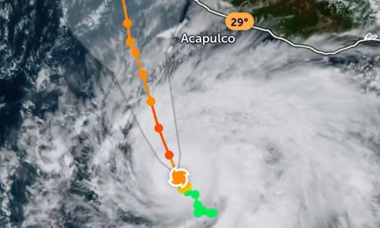 Alcanza huracán Vance categoría 2 y provocará lluvias fuertes en Guerrero