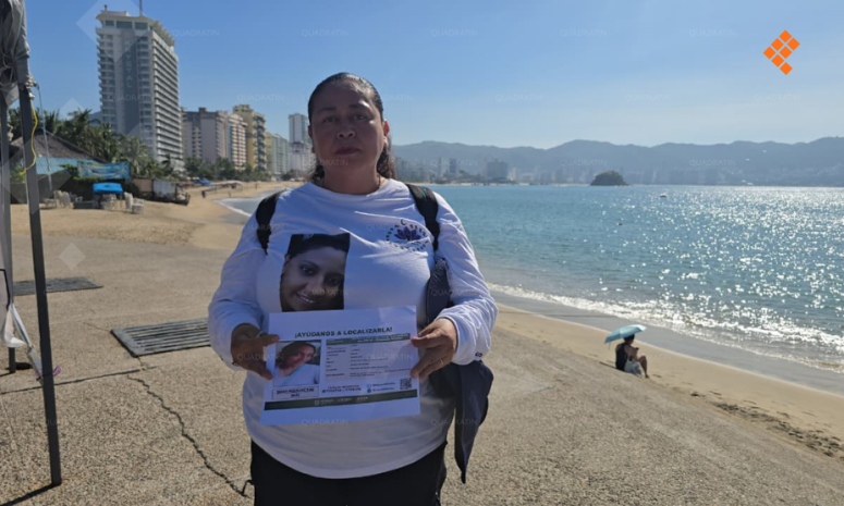 Madre de Morelos busca en Acapulco a su hija desaparecida hace 2 años